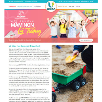 Mẫu website trung tâm anh văn