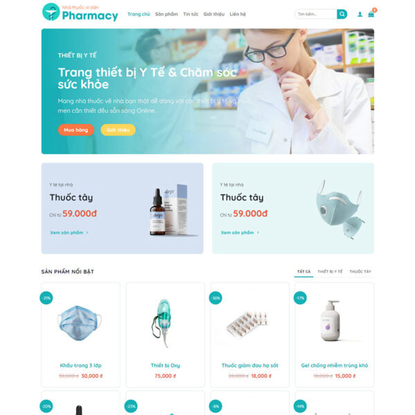 Theme wordpress bán thiết bị y tế - Ảnh 2