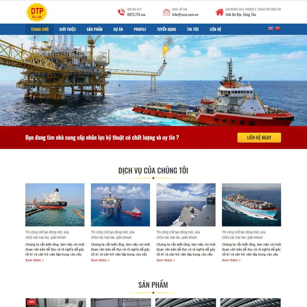 Theme wordpress giới thiệu công ty 02