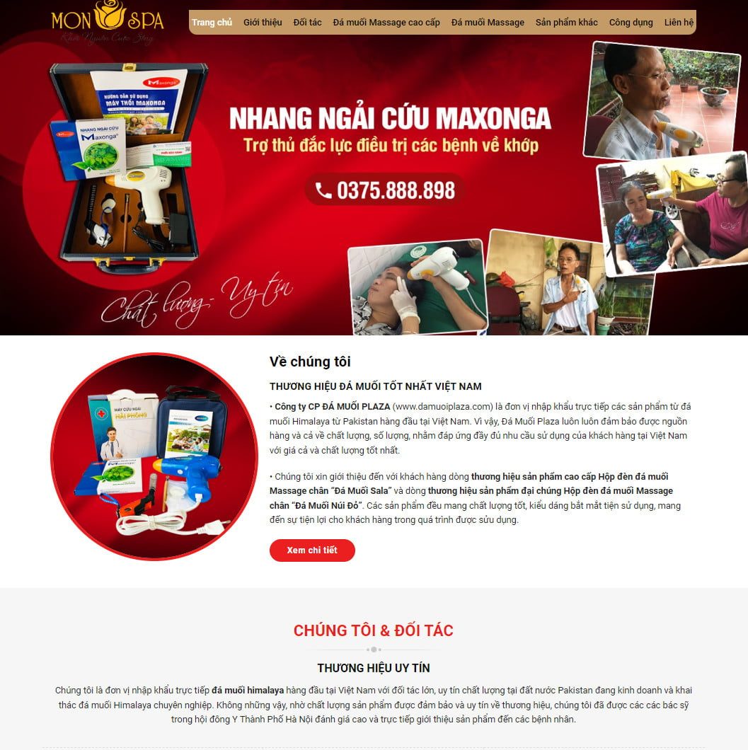 Theme wordpress bán đá muối