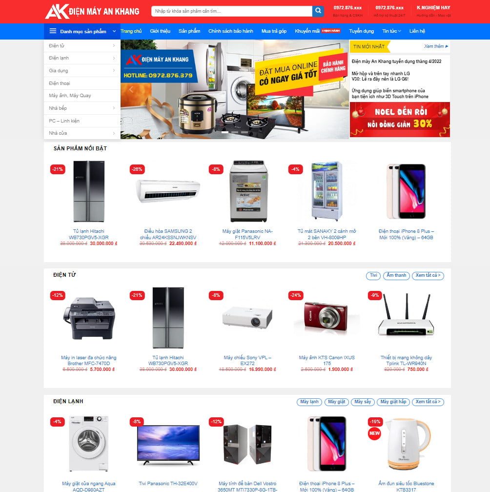 Theme wordpress điện máy 06