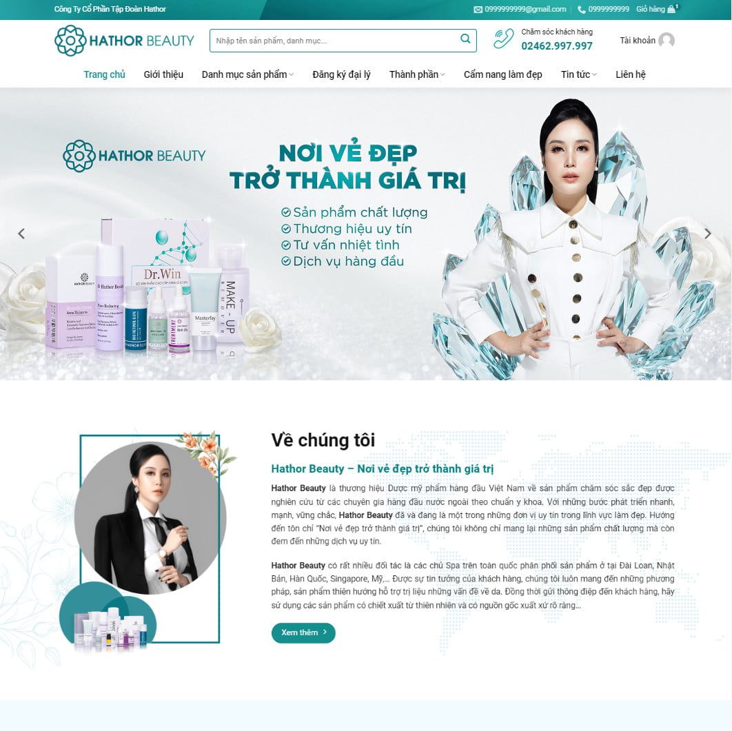 Theme wordpress mỹ phẩm 21