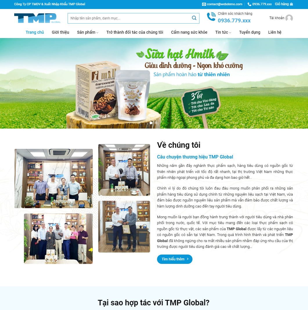 Theme wordpress thực phẩm sạch 07